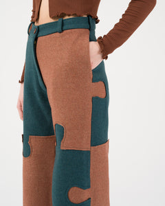 Recycled Wool Puzzle Trousers