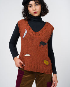 Folk Tale Hand-Knit Vest
