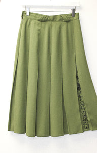 REVIVE Abstract Pleated Skirt