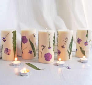 Purple Blossom Candle